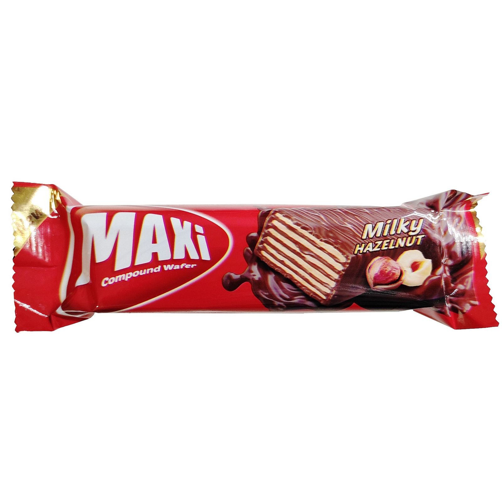 تصویر ویفر روکش کاکائو با طعم فندق مکسی شیرین عسل – 30گرم 