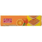 بیسکویت کرمدار با طعم پرتقال 120 گرمی شیرین عسل