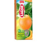 آبمیوه پاکتی لیونا با طعم پرتقال حجم 200 میلی لیتر